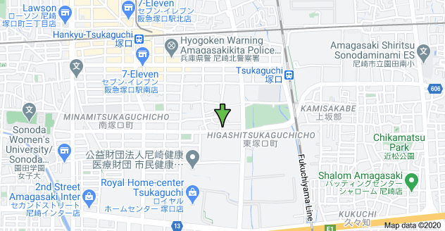 Map of 〒661-0012 Hyōgo-ken, Amagasaki-shi, Minamitsukaguchichō, 3 Chome−２９−13